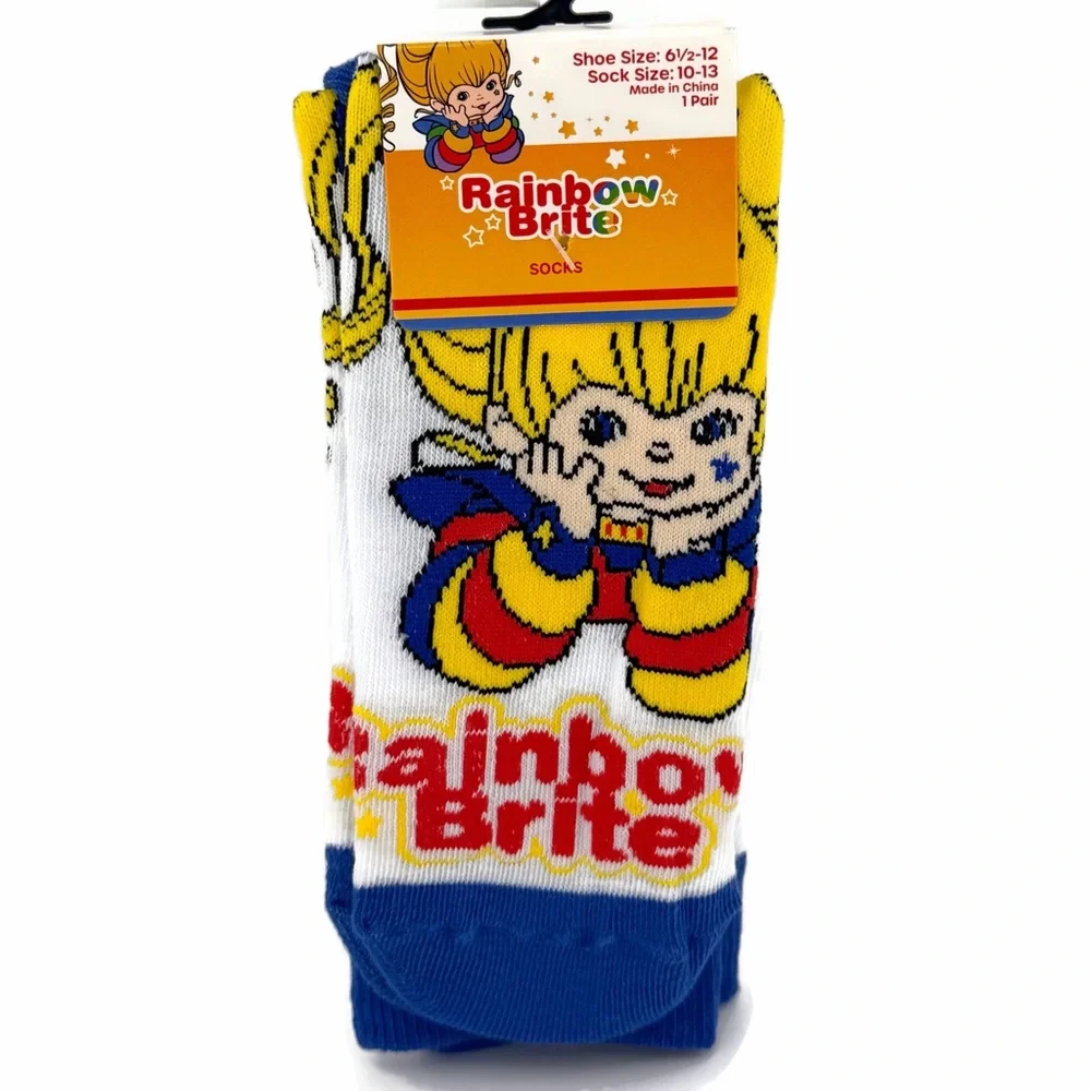 Rainbow Brite Novelty Crew Socks